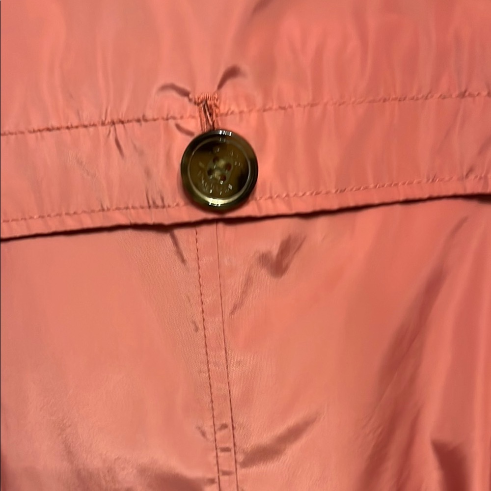 Via Spiga Packable Pink Trench Raincoat with Belted Waist - Picture 9 of 16